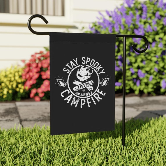 Stay Spooky™ Garden Flag, Jim Harold's Campfire Flag, Jim Harold, Jim Harold Stay Spooky™ Garden Flag