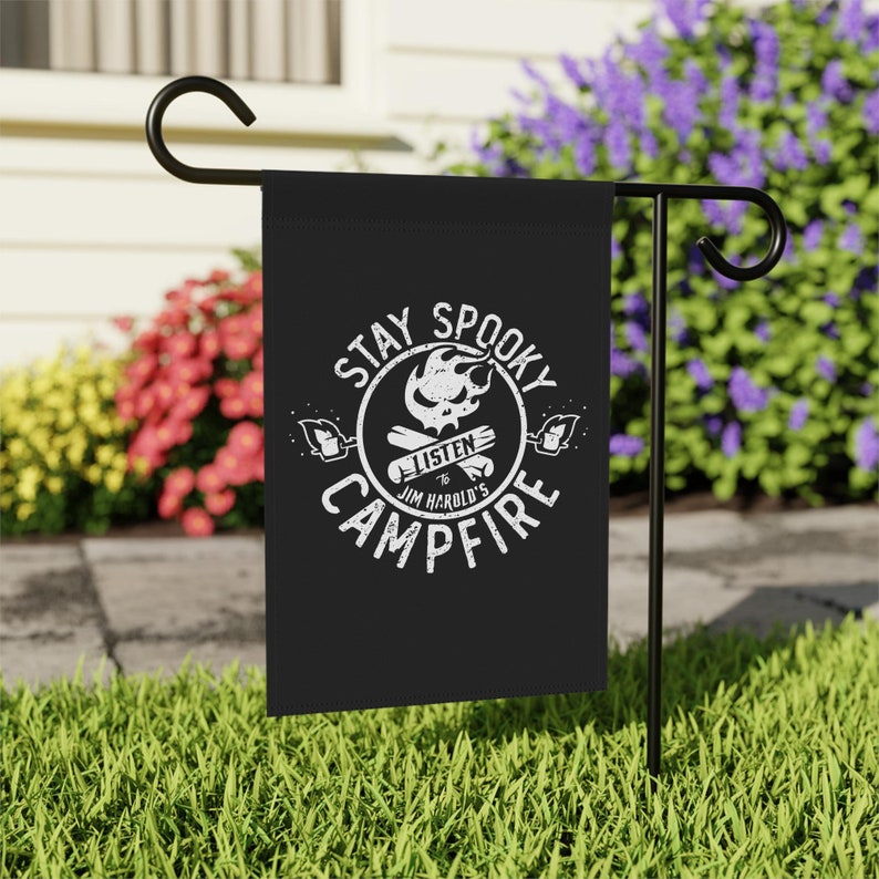 Stay Spooky™ Garden Flag, Jim Harold's Campfire Flag, Jim Harold, Jim Harold Stay Spooky™ Garden Flag image 1