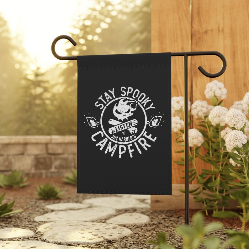 Stay Spooky™ Garden Flag, Jim Harold's Campfire Flag, Jim Harold, Jim Harold Stay Spooky™ Garden Flag image 2