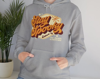 70's Vibe Stay Spooky® Hoodie, 70's Vibe Hoodie, 70's Retro Hoodie, 70's Vintage Hoodie, Jim Harold, Campfire Hoodie, Stay Spooky® Hoodie