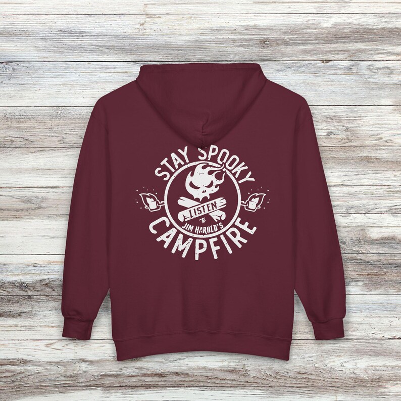 Stay Spooky® Full Zip Hoodie, Campfire Zip Hoodie, Spooky Hoodie, Stay Spooky®, Jim Harold's Campfire image 12