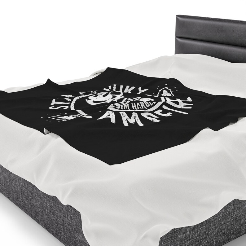 Stay Spooky™ Blanket. Paranormal Blanket, Campfire Blanket, Halloween Blanket, Spooky Decor, Fleece Blanket, Living Room Decor, Soft Blankie image 7
