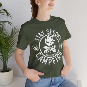 Jim Harold's Campfire Shirt, Stay Spooky® Shirt, Paranormal Shirt, Campfire Shirt, Spooky T-Shirt, Spooky Vibe Shirt, Podcast Tee