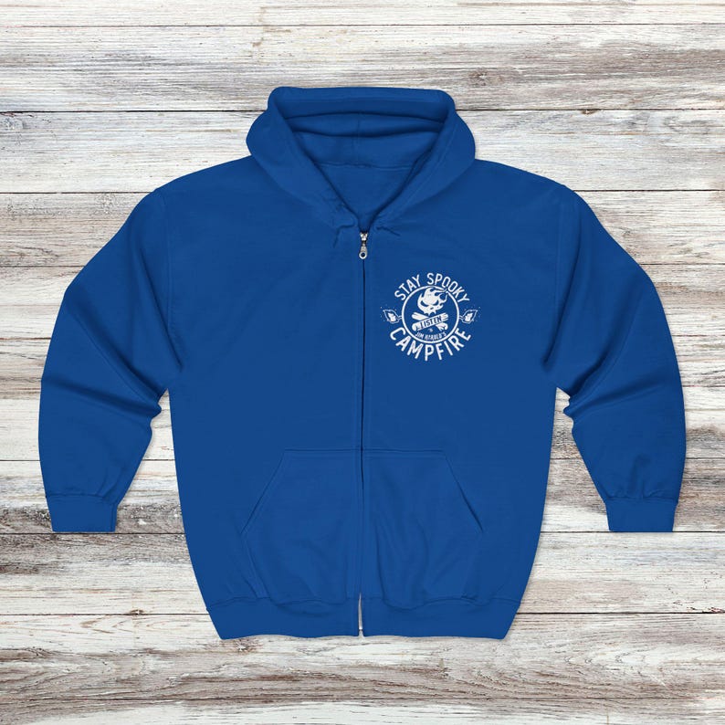 Stay Spooky® Full Zip Hoodie, Campfire Zip Hoodie, Spooky Hoodie, Stay Spooky®, Jim Harold's Campfire image 8