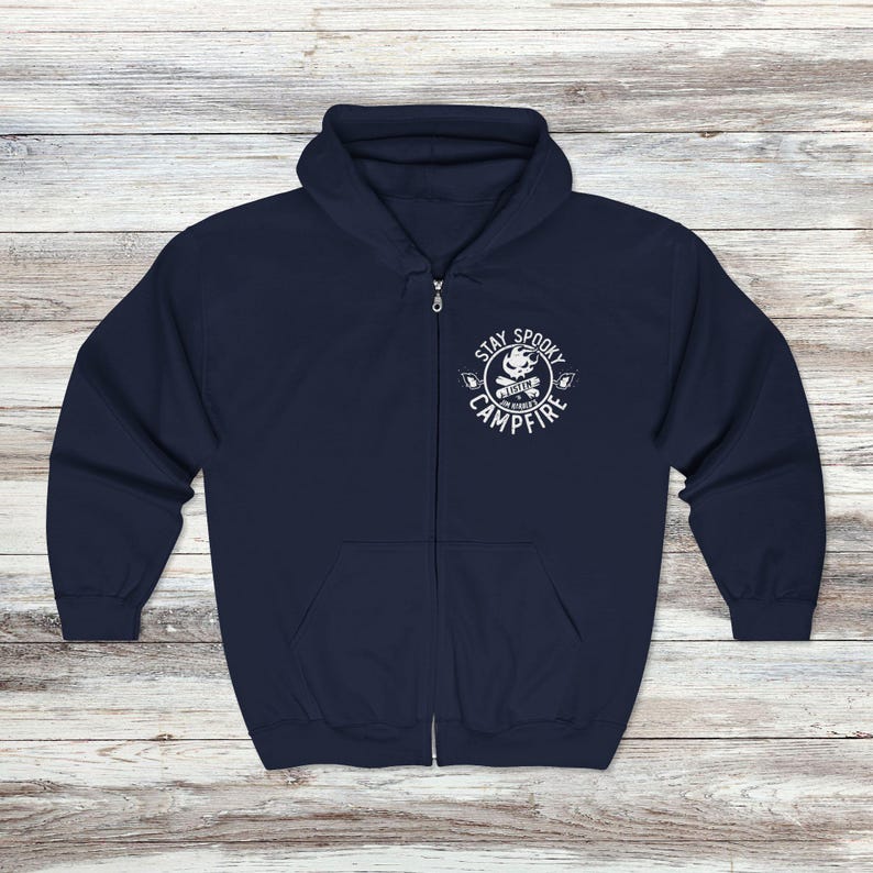 Stay Spooky® Full Zip Hoodie, Campfire Zip Hoodie, Spooky Hoodie, Stay Spooky®, Jim Harold's Campfire image 7