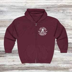 Stay Spooky® Full Zip Hoodie, Campfire Zip Hoodie, Spooky Hoodie, Stay Spooky®, Jim Harold's Campfire image 4