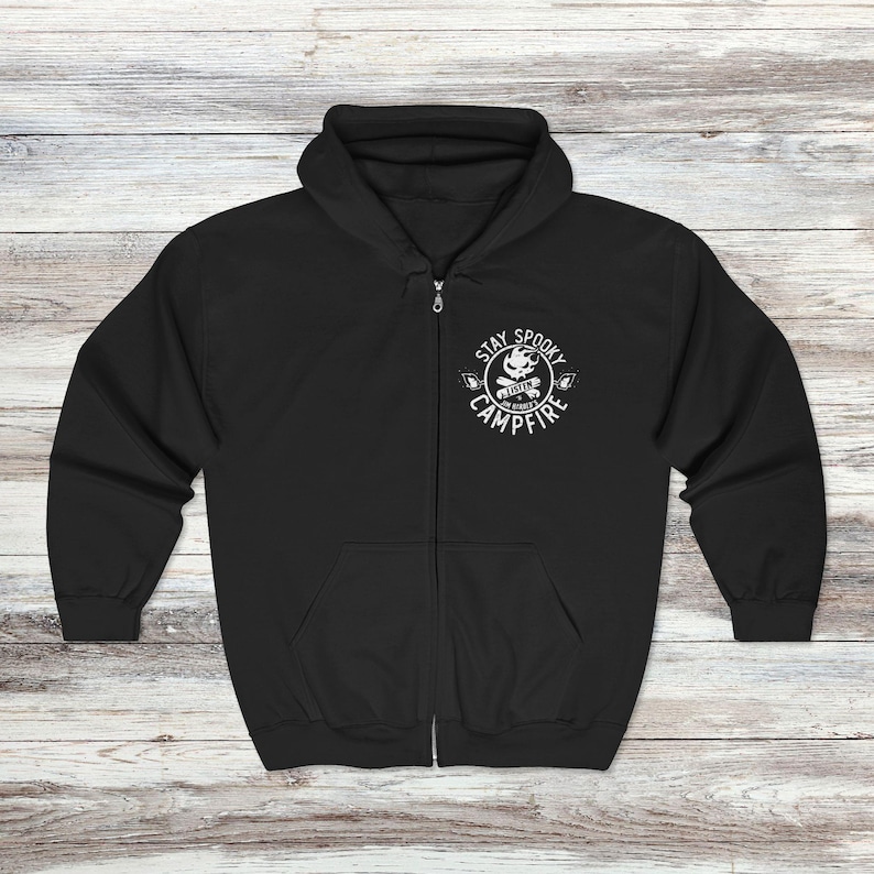 Stay Spooky® Full Zip Hoodie, Campfire Zip Hoodie, Spooky Hoodie, Stay Spooky®, Jim Harold's Campfire image 2