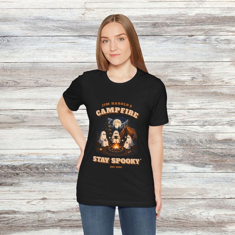 Ghost Campfire Shirt, Jim Harold's Campfire Shirt, Stay Spooky Shirt, Ghost Shirt, Campfire Shirt, Spooky T-Shirt imagen 4