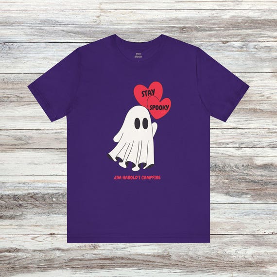 Ghost Lover Stay Spooky Shirt, Spooky Shirt, Ghost Shirt, Jim Harold's Campfire