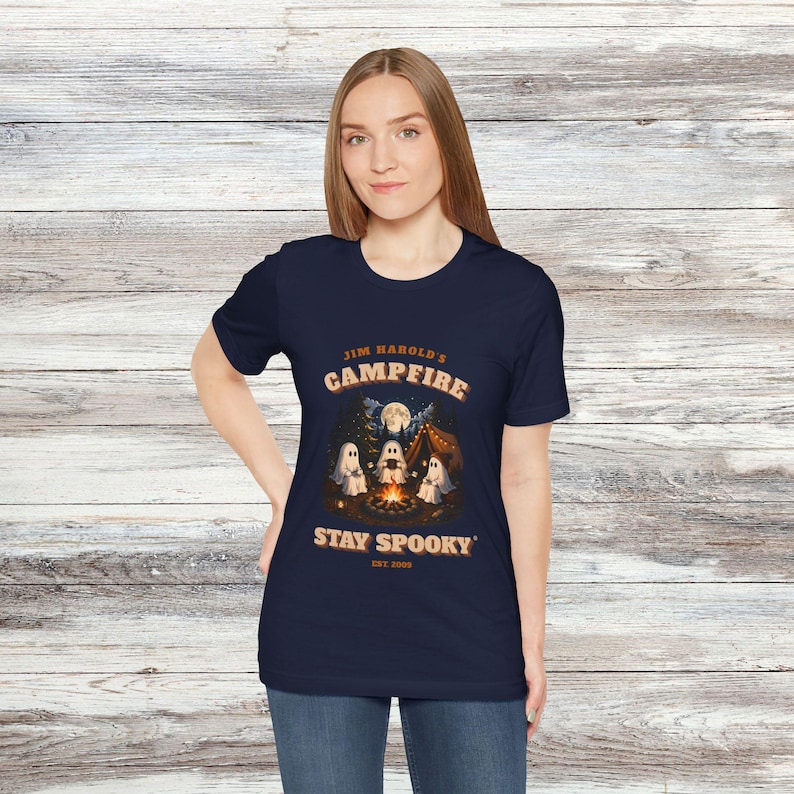 Ghost Campfire Shirt, Jim Harold's Campfire Shirt, Stay Spooky Shirt, Ghost Shirt, Campfire Shirt, Spooky T-Shirt imagen 8
