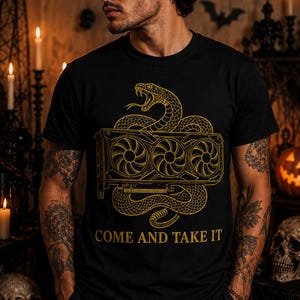 Funny PC Gamer Shirt Come And Take It GPU T-Shirt, Graphics Card Gift, Computer Nerd Graphic Tee