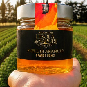 Orange Blossom Honey from Sardinia – 250g – Rare Italian Honey – Floral & Aromatic – Artisan Organic Honey Superfood Gourmet