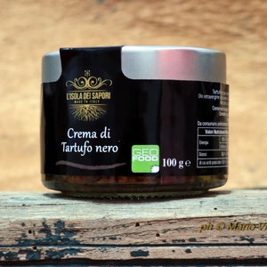 Schwarze Trüffelcreme – 100 % Trüffel – Hergestellt in Italien mit nativem Olivenöl extra