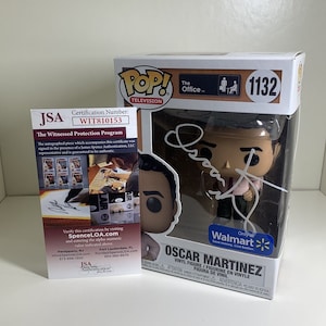 Oscar Nunez The Office Oscar Martinez SIGNED Funko Pop - JSA Witnessed