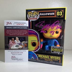 Brad Loree Signed Michael Myers Blacklight Funko Pop- Halloween JSA COA