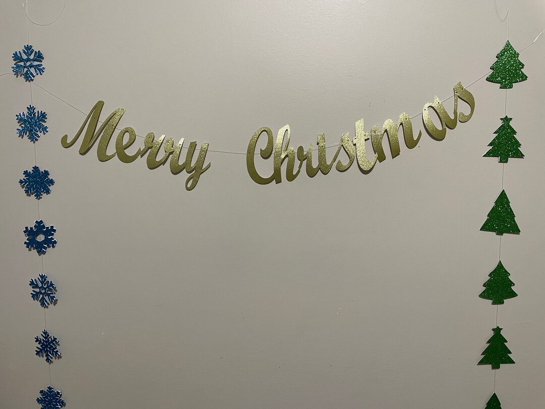 Christmas Garland Banner Christmas Garland Christmas Etsy