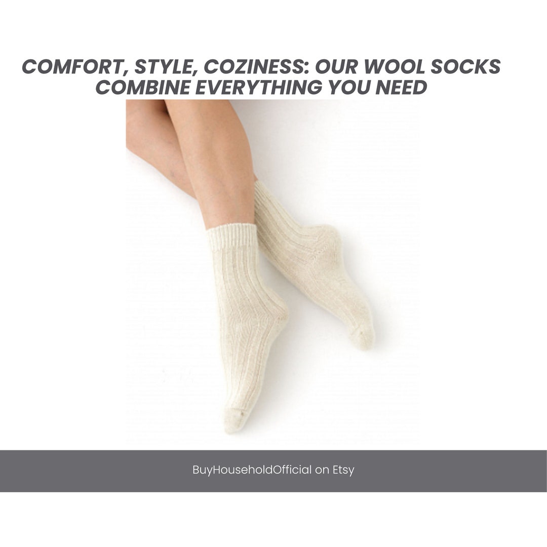 Mongolia MERINO 100% Wool Socks cosy Organic Wool Socks Hiking, Skiing ...
