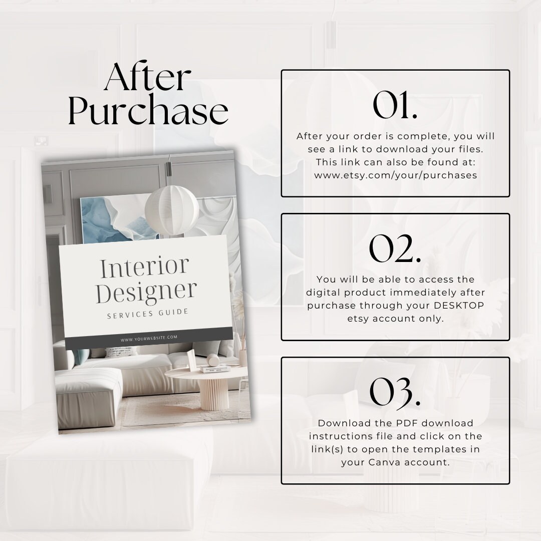 Interior Designer Services Guide Template | Interior Design | Initial ...