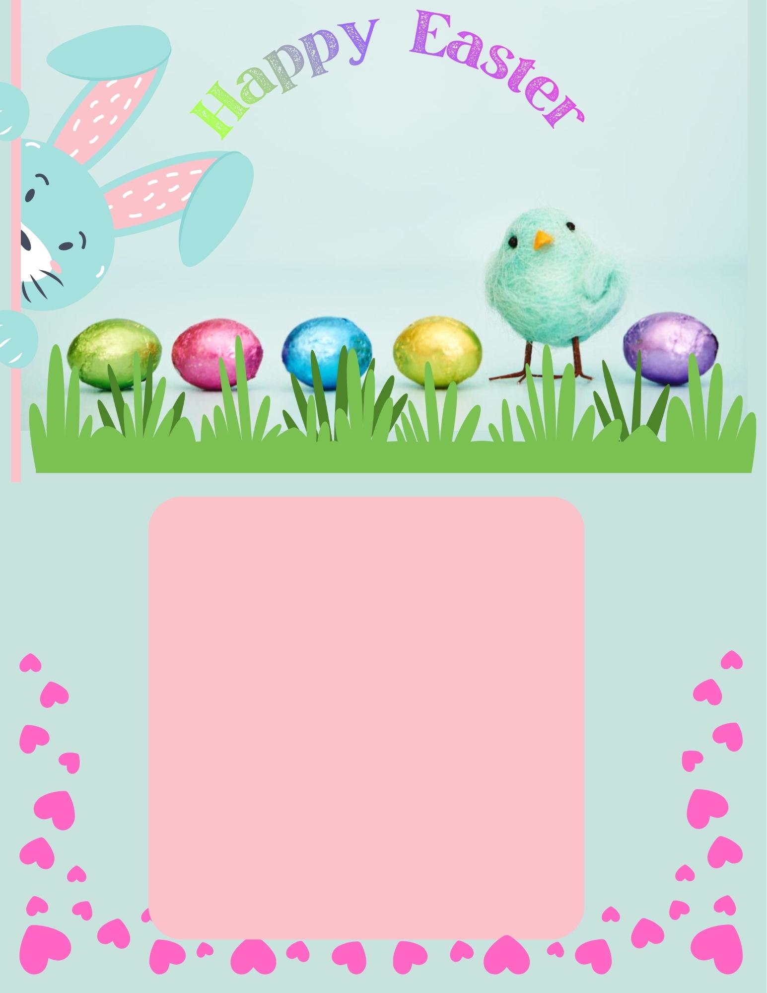 Jumbo Easter Treat Box Insert | Bunny Chick Eggs Printable (digital ...