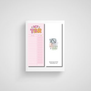 Signet de liste de TBR | Papeterie | Revue |TBR| Santé mentale| Lire | Bibliothèque
