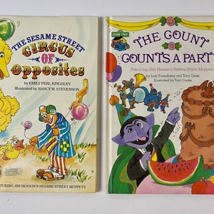 Sesame Street Children&#39;s Books - Sesame Street Book Club - Jim Henson - Muppets - 1980&#39;s