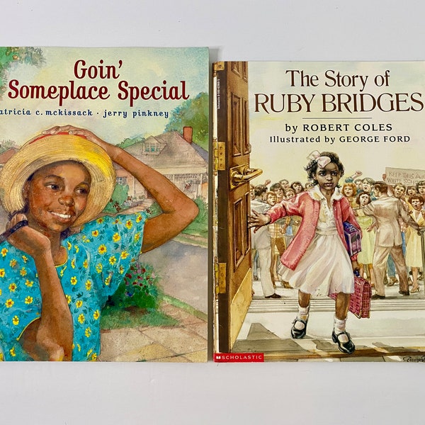 The Story of Ruby Bridges Book and Goin' Someplace Special Book - Set of 2 - Paperback Picture Books - Scholastic