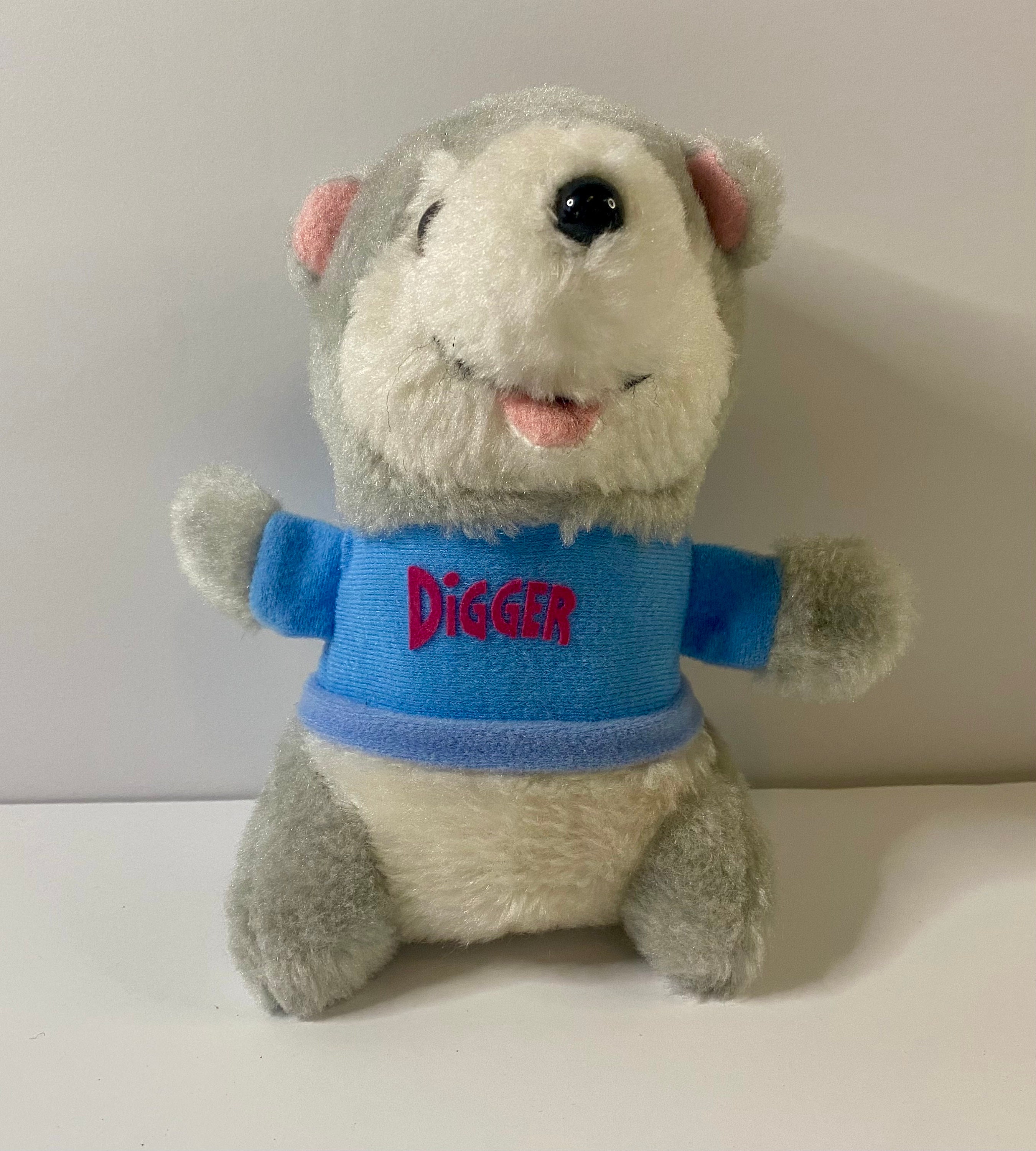Vintage Shirt Tales Plush - Bogey, Tyg, Digger Stuffed Animals