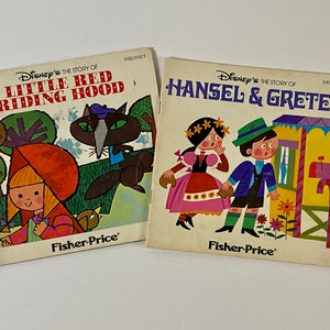 Fisher-Price, Disney&#39;s The Story of Hansel & Gretel - Disney&#39;s The Story of Little Red Riding Hood - Children&#39;s books 1960&#39;s