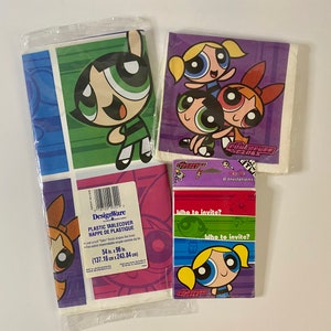 Vintage Powerpuff Girls Movie Birthday Supplies - Design Ware American Greetings