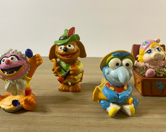 Vintage Muppet Babies Applause Figures - Miss Piggy - Rowlf - Gonzo ...