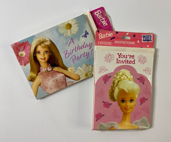 Vintage Barbie Birthday Party Invitations Etsy