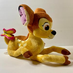 Walt Disney&#39;s Bambi Plush - The Disney Store - Bambi and Butterfly - Large