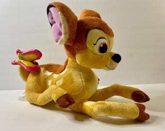 Walt Disney&#39;s Bambi Plush - The Disney Store - Bambi and Butterfly - Large
