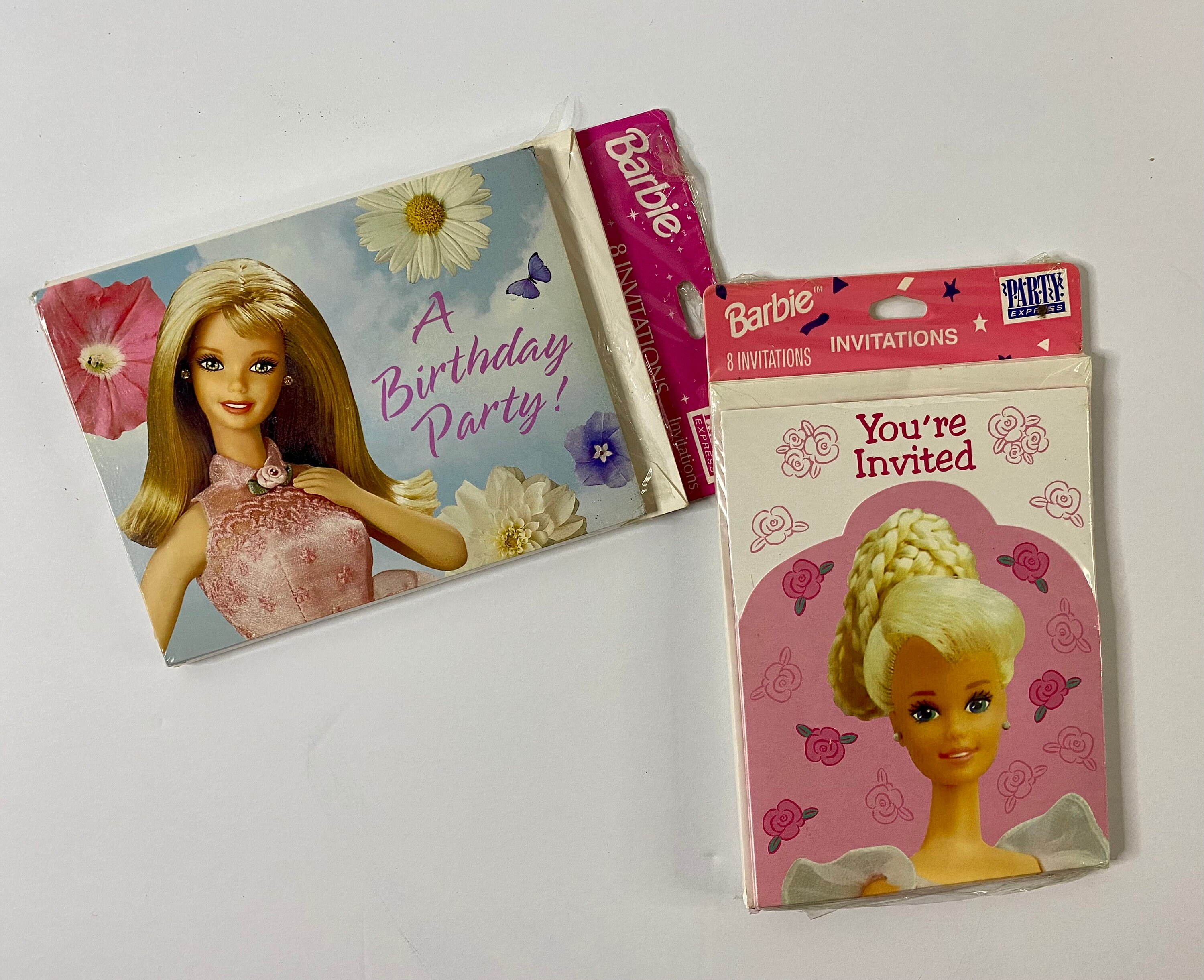 Vintage Barbie Birthday Party Invitations
