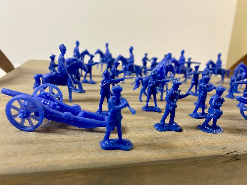 Vintage Miniature Plastic Soldiers Toy Revolutionary War Etsy