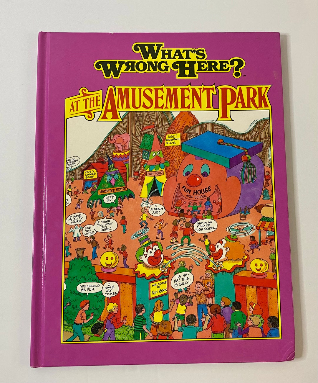 Vintage What's Wrong Here at the Amusement Park Book Nostalgia