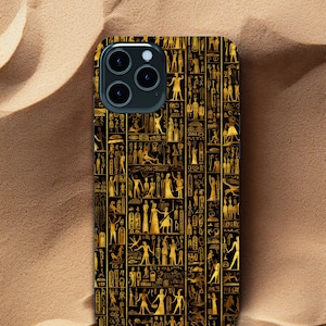 Egyptian Phone Case Hieroglyphs Ancient Egypt for Apple iPhone, Samsung Galaxy A&S, Google Pixel 9 and more