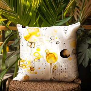 Abstract Colorful Pillow, Bright Vibrant Decorative Couch Cushion Covers, Watercolor Accent Pillow Cover, Modern Home Decoration