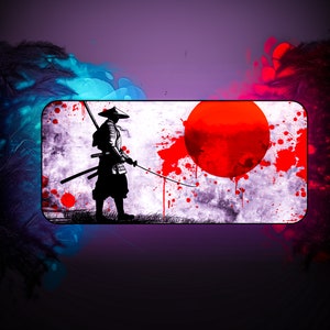 Anime Samurai Gaming Mouse pad Desk Mat Mousepad Warrior Soldier Home Office Gift Samurai Computer PC Gamer Mauspad JChinese Samurai