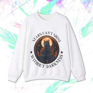 Unisex Heavy Blend Sweatshirt / Woman Men Sweatshirt / Cat Sweatshirt / Witch