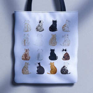 Funny Cat Tote Bag, Cat Tote Bag, Cat Lover Gift, Cat Mom Tote, Cute Tote Bag, Canvas Bag, Aesthetic Bag, Casual Canvas Tote, Gift Tote Bag