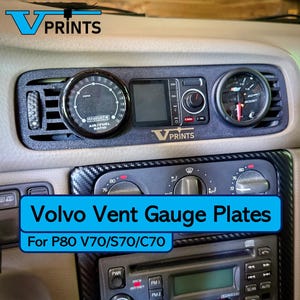 Volvo Center Dash Gauge Plates (S70/V70/C70 series)