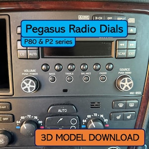 3D Model - Volvo Pegasus Radio Dials (P80, P2 series)