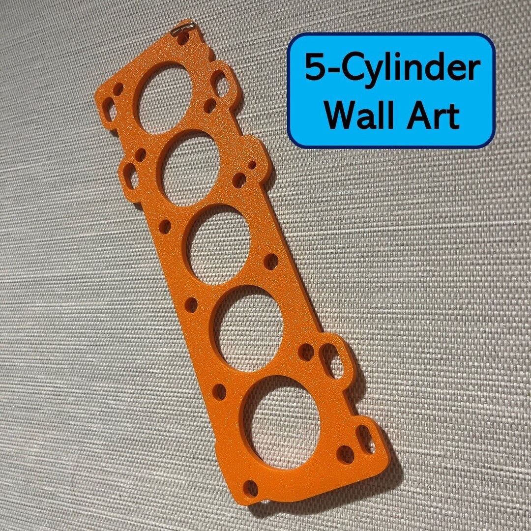 Volvo 5cylinder Head Gasket Wall Art Silhouette Etsy