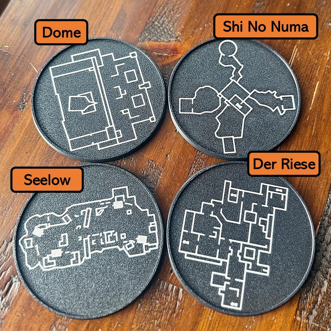 COD WAW Map Layout Coaster Sets (MP & Zombies) - Etsy