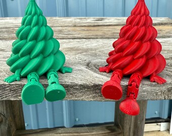 Christmas Tree Shelf/Desk Buddies- Set of 2