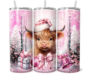 Christmas Cow 20 OZ Tumbler
