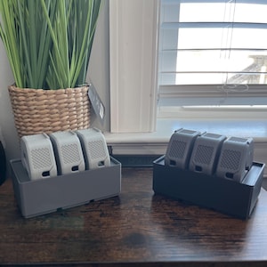 Set of 3 cable organizers with holder