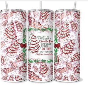 Christmas Tree Cake 20 oz Tumbler
