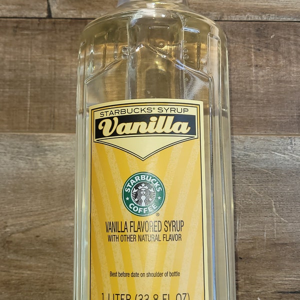 Starbucks Vanilla Syrup Etsy